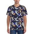 thumbnail image 1 of Fotbe Astronauts in sport Baseball Jersey Shirt for Men and Women, Casual Short Sleeves Button Down T-Shirt-XX-Large, 1 of 9