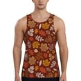 thumbnail image 1 of Fotbe Autumn Forest3 Pattern Men's Quick Dry Workout Tank Top Gym Muscle Tee Fitness Bodybuilding Sleeveless T Shirt Breathable Workout Shirt-X-Large, 1 of 1