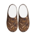 thumbnail image 1 of Fotbe Autumn Pinecone Plants Pattern Women's Fuzzy Curly Fur Memory Foam Loafer Slippers Indoor Outdoor Slippers Winter Home Shoes-46/47, 1 of 7