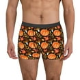 thumbnail image 1 of Fotbe Autumn Pumpkin Men’s Total Support Pouch Boxer Briefs, X-Temp Cooling, Moisture-Wicking Underwear, Regular, Long-leg and Trunk-Small, 1 of 6