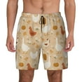 thumbnail image 1 of Fotbe Autumn and Thanksgiving Men’s Swim Trunks Quick Dry Swim Shorts Board Shorts with Mesh Lining-XX-Large, 1 of 9