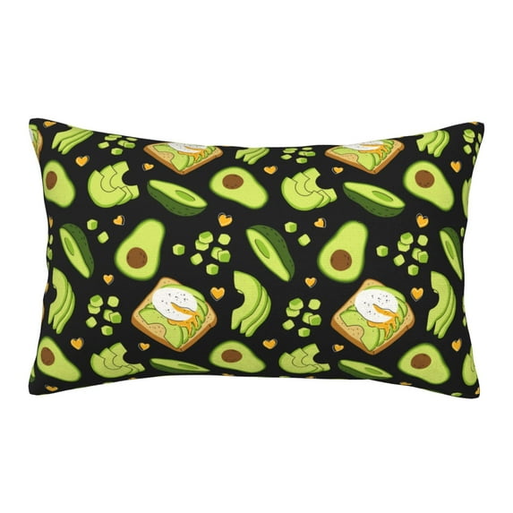 Fotbe Avocado Toast Pillow Cases - Envelope Closure - Luxury, Extra Soft, Cooling Pillow Covers - Wrinkle, Fade, Stain Resistant-20"x30"