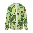 thumbnail image 1 of Fotbe Avocado With Seeds Men's Women's UPF 50+ Sun Protection Jacket Hooded Cooling Shirt with Pockets Hiking Outdoor Performance-Large, 1 of 9