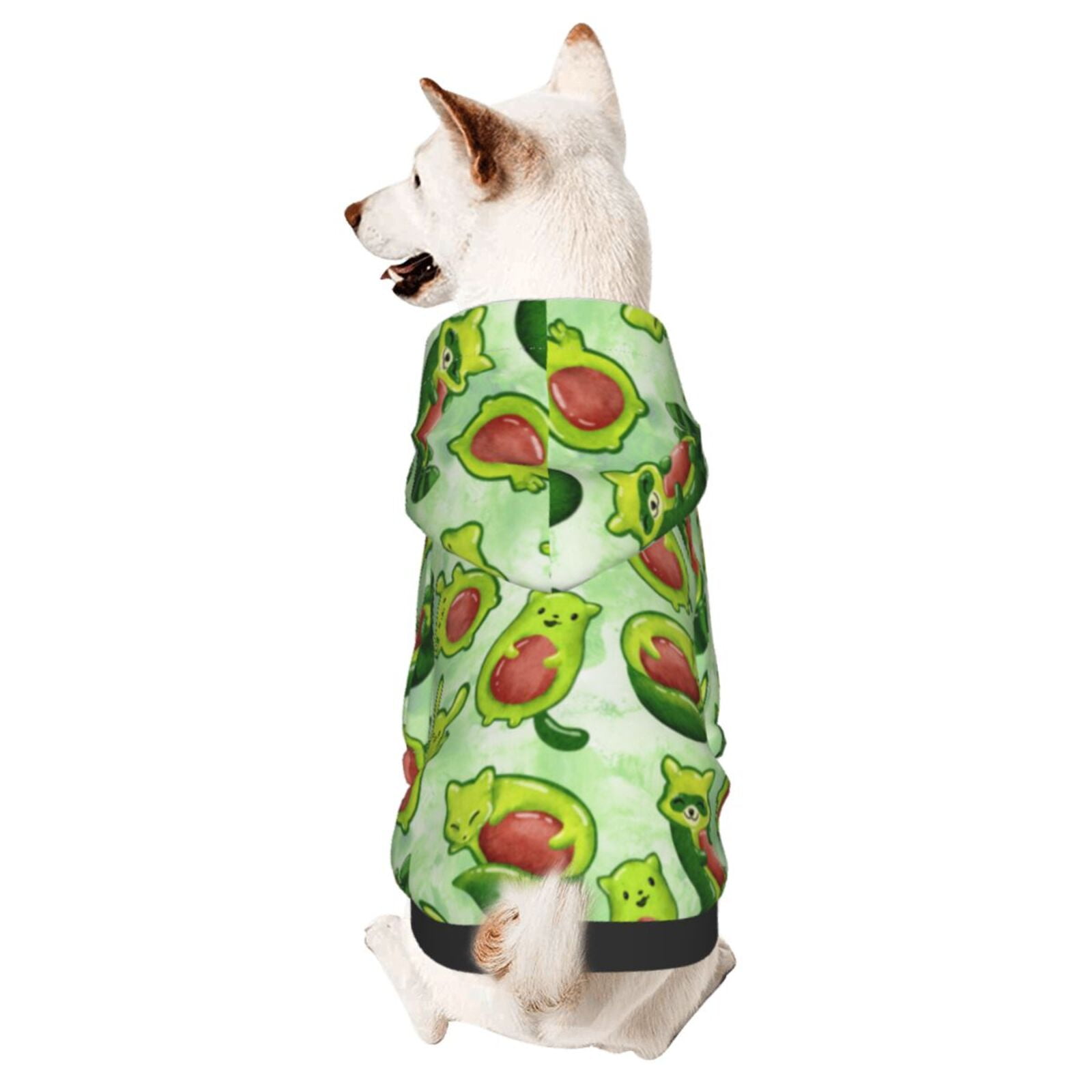Fotbe Avocado color cute animals Print Small Dog Sweater Hoodies Pet ...