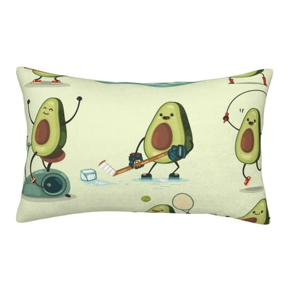 Fotbe Avocado for Exercise Pillow Cases - Envelope Closure - Luxury, Extra Soft, Cooling Pillow Covers - Wrinkle, Fade, Stain Resistant-