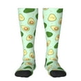 thumbnail image 1 of Fotbe Avocado print Women's Men's Novelty Crew Socks Cotton Socks Knee High Socks for Walking,Running,Nurses,Pregnancy, 1 of 9