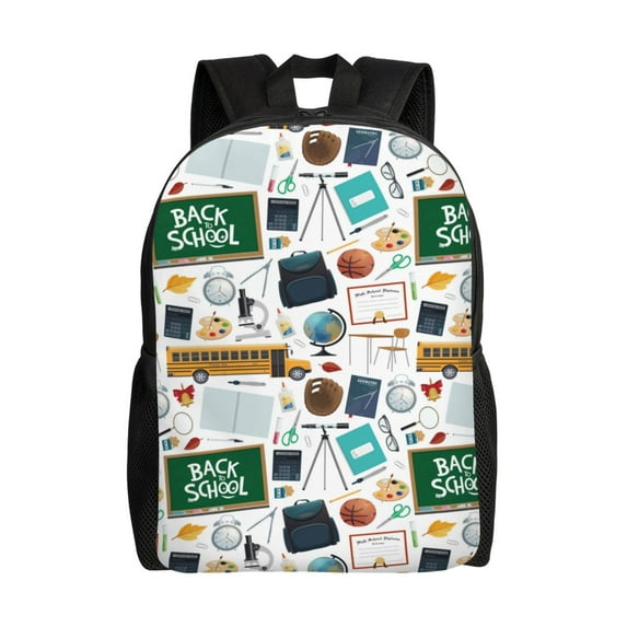 Fotbe Back To School A Travel Laptop Backpack, Business Slim Sturdy Laptops Backpack, Water Resistant College School Computer Bag Gift for Men & Women Fits 15.6 Inch Notebook