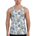 thumbnail image 1 of Fotbe Balloon Vintage Pattern Men's Quick Dry Workout Tank Top Gym Muscle Tee Fitness Bodybuilding Sleeveless T Shirt Breathable Workout Shirt-4X-Large, 1 of 9
