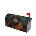 thumbnail image 1 of Fotbe Banana Leaf Meditating Gorilla Mailbox Covers Post Letter Box Cover Garden Decor Standard Size-25.5x21 in, 1 of 9