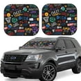 thumbnail image 1 of Fotbe Basketball 2-Piece Car Windshield Sun Shade | Sun Blocker for Car Windshield | Foldable Automotive Interior Accessories for Sun Protection-Large, 1 of 7