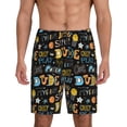 thumbnail image 1 of Fotbe Basketball Pajama Shorts for Men, Men's Pajama Bottoms, Sleepwear,Short Pajama Pants-Small, 1 of 9