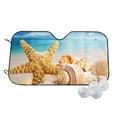 thumbnail image 1 of Fotbe Beach Starfish Shell Car Windshield Sunshade | Sun Visor Protector Front Window Shade, Keeps Out UV Rays, Keeps Your Vehicle Cool-Medium, 1 of 7