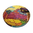 thumbnail image 1 of Fotbe Beautiful African Woman Stool Covers Round,Waterproof Round Bar Stool Covers Bar Chair Covers Washable Stool Cushion Slipcover for 12-14 Inch Chair-12 inch, 1 of 7