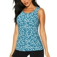 thumbnail image 1 of Fotbe Beautiful Floral Womens Loose Fit Casual Flowy Slim-Fit Tank Tops Athletic Round Neck Trendy Sleeveless Summer Tops for Gym and Yoga-XX-Large, 1 of 7