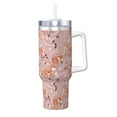 thumbnail image 1 of Fotbe Beautiful Fox Pattern 40oz Ice Bully With Handle And Straw Stainless Steel Vacuum Insulated Cup And 2 In 1 Straw Lid, 1 of 8