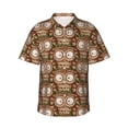 thumbnail image 1 of Fotbe Beautiful Owl Hawaiian Shirt for Men Unisex Summer Beach Casual Short Sleeve Cotton Linen Button Down Shirts-Medium, 1 of 5