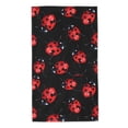 thumbnail image 1 of Fotbe Beautiful Red Ladybug Pattern Premium Towels , (27.5x16in) Lightweight and Highly Absorbent Quick Drying Microfiber Towel, Perfect for Daily Use, 1 of 6