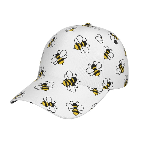 Fotbe Bee Classic Baseball Cap, Adjustable Snapback Hats, Outdoor Baseball Hat for Men and Women Cotton Soft