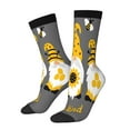 thumbnail image 1 of Fotbe Bee Kind Pattern Long Socks for Men & Women – Breathable & Stretchy Compression Socks, Ideal for Running, Travel, and Everyday Wear Size 5-11, 1 of 6