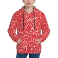 thumbnail image 1 of Fotbe Beef2 Pattern Youth Pullover Hooded Sweatshirt, Boys Hoodie, Kangaroo Pocket Hoodie for Kids Girls -X-Large, 1 of 6