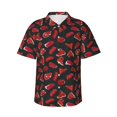 thumbnail image 1 of Fotbe Beef3 Hawaiian Shirt for Men Unisex Summer Beach Casual Short Sleeve Cotton Linen Button Down Shirts-3X-Large, 1 of 5