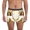 thumbnail image 1 of Fotbe Beekeeper Gnome Holding A Glass Men’s Total Support Pouch Boxer Briefs, X-Temp Cooling, Moisture-Wicking Underwear, Regular, Long-leg and Trunk-Medium, 1 of 6