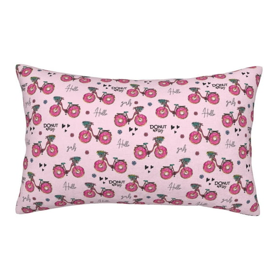 Fotbe Bike with Donut Wheels Pillow Cases - Envelope Closure - Luxury, Extra Soft, Cooling Pillow Covers - Wrinkle, Fade, Stain Resistant-