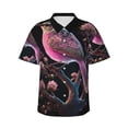 thumbnail image 1 of Fotbe Bird 2 Hawaiian Shirt for Men Unisex Summer Beach Casual Short Sleeve Cotton Linen Button Down Shirts-X-Large, 1 of 5