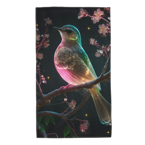 Fotbe Bird5 Pattern Premium Towels , (27.5x16in) Lightweight and Highly Absorbent Quick Drying Microfiber Towel, Perfect for Daily Use