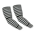 thumbnail image 1 of Fotbe Black And White Stripes UV Sun Protection Arm Sleeves - Tattoo Cover Up - Basketball Arm Sleeve UPF 50 Cooling for Men Women, 1 of 8