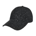 thumbnail image 1 of Fotbe Black Glitter Baseball Cap, Black Glitter Print Dad Hat,Outdoor Hat,Adjustable Sports Cap, Perfect For Activities, 1 of 9