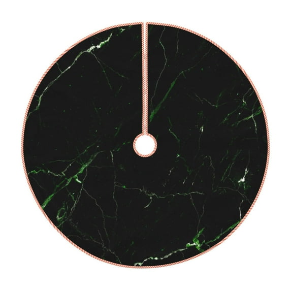 Fotbe Black Marble Pattern Christmas Tree Skirt, Tree Skirts Plush Christmas Decorations, Christmas Tree Skirts Xmas Decorations Holiday Party Decor-36"