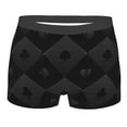 thumbnail image 1 of Fotbe Black Poker Men’s Total Support Pouch Boxer Briefs, X-Temp Cooling, Moisture-Wicking Underwear, Regular, Long-leg and Trunk-, 1 of 9