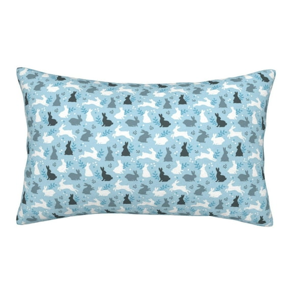 Fotbe Black White Gray Rabbit Pillow Cases - Envelope Closure - Luxury, Extra Soft, Cooling Pillow Covers - Wrinkle, Fade, Stain Resistant-16"x24"