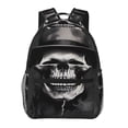 thumbnail image 1 of Fotbe Black White Hat Skull Pattern Casual Backpack for School, Travel, and Outdoor Activities - Durable, Lightweight, and Comfortable, 1 of 5