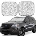 thumbnail image 1 of Fotbe Black White Music 2-Piece Car Windshield Sun Shade | Sun Blocker for Car Windshield | Foldable Automotive Interior Accessories for Sun Protection-Medium, 1 of 7