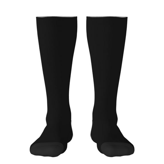 Fotbe Black print Women's Men's Novelty Crew Socks Cotton Socks Knee High Socks for Walking,Running,Nurses,Pregnancy