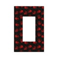 thumbnail image 1 of Fotbe Bloody Hand 1 Print Duplex Receptacle Wall Plate, 1-Gang 5.0" x3.0" Wall Outlet Covers, Dual Outlet Faceplates Covers, Color-matched Screws Included-Style U, 1 of 6