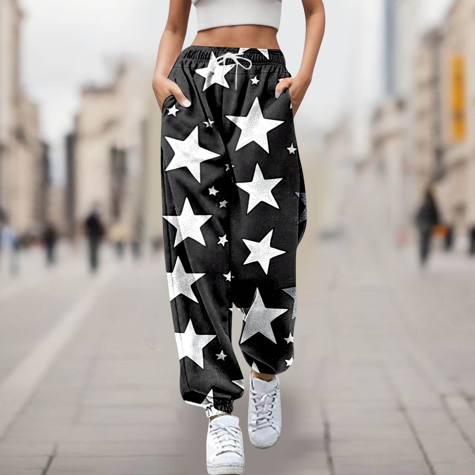 24 Autumn And Print Trousers Women's Casual Pants Straight Leg Corduroy Pants Womens Business Casual for Women Pants Womens Casual Dress Pants for Work Loose Track Pants for Women Pants Women Casual