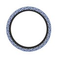 thumbnail image 1 of Fotbe Blue Ink Flowers for Steering Wheel Cover Universal 15 in Car Accessories for Men Women,Steering Wheel Protector Comfortable Protective Case for SUV Sedan Decor, 1 of 8