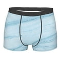 thumbnail image 1 of Fotbe Blue Marble Men’s Total Support Pouch Boxer Briefs, X-Temp Cooling, Moisture-Wicking Underwear, Regular, Long-leg and Trunk-Small, 1 of 9