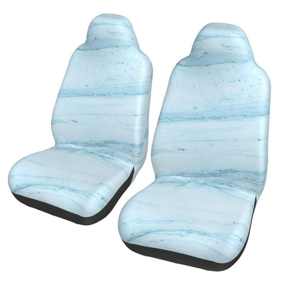Fotbe Blue Marble Pattern Automotive Seat Covers for Cars Trucks and SUVs – Car Seat Covers for Front Seats,Protective Seat Covers,Vehicle Seat Covers, Set of 2