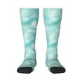 thumbnail image 1 of Fotbe Blue Marble print Women's Men's Novelty Crew Socks Cotton Socks Knee High Socks for Walking,Running,Nurses,Pregnancy, 1 of 9