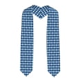 thumbnail image 1 of Fotbe Blue Squares Printed Class of 2024 Graduation Stole, 1 of 7