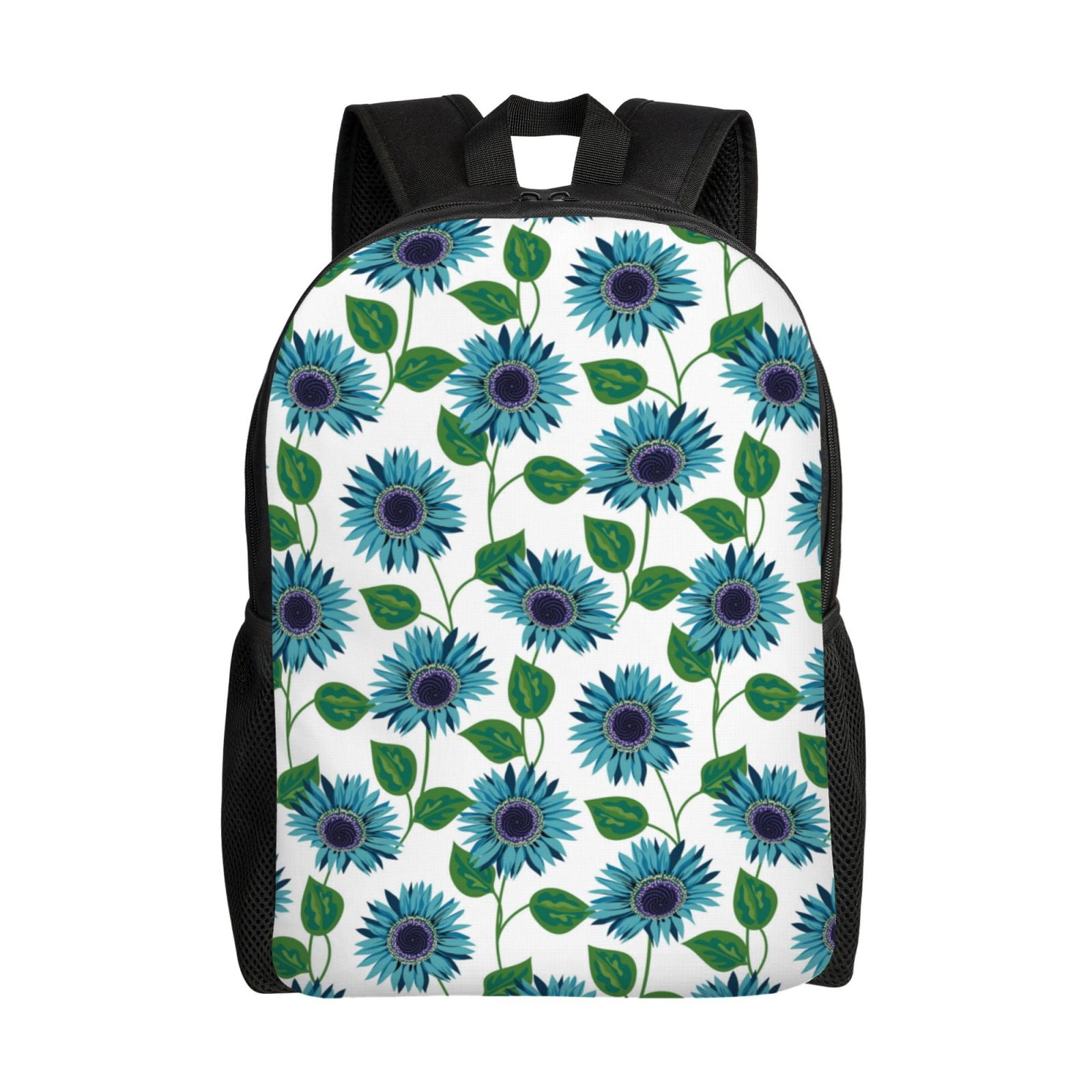 Cute Horse With Flowers Laptop Backpack | 14-Inch, Water Resistant Daypack For School & Travel - View #8