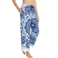 thumbnail image 1 of Fotbe Blue Watercolor Women's Pajama Pants,Sleepwear Pants,Pj Bottoms Drawstring And Pockets-XX-Large, 1 of 7