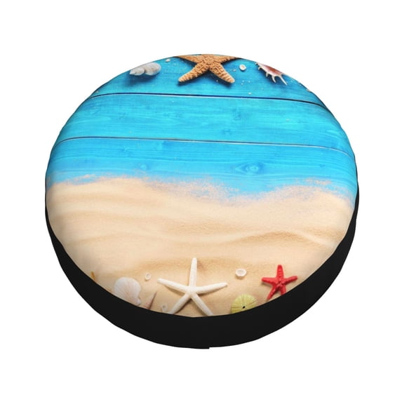 Fotbe Boards and Beach Spare Tire Cover Thickening Universal Fit for Jeep, Trailer, RV, SUV, Truck, Tough Tire Wheel Soft Cover-16 inch