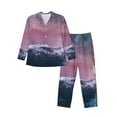 thumbnail image 1 of Fotbe Boat Lighthouse Storm Waves Pattern Long Sleeve Pajama Set for Men,Sleepwear Set,2-piece Loungewear Set,Soft PJs Comfy Nightwear with Pockets-Small, 1 of 7