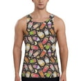 thumbnail image 1 of Fotbe Boba Milk Tea Pattern Men's Quick Dry Workout Tank Top Gym Muscle Tee Fitness Bodybuilding Sleeveless T Shirt Breathable Workout Shirt-Medium, 1 of 9
