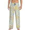 thumbnail image 1 of Fotbe Boho Men's Pajama Pants,Sleepwear Pants,Pj Bottoms Drawstring And Pockets-Small, 1 of 7